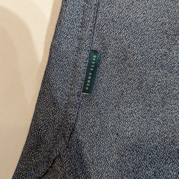 Perry Ellis Blue Button-Up Short Sleeve Shit, Slim Fit, Size S - Picture 14 of 15